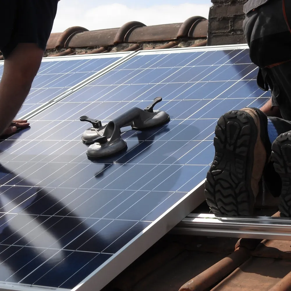 zonnepanelen op een dak